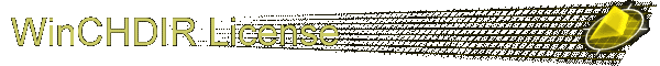 WinCHDIR License